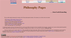 Desktop Screenshot of philosophypages.com
